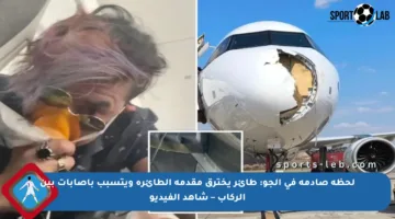 لحظة صادمة في الجو: طائر يخترق مقدمة الطائرة ويتسبب بإصابات بين الركاب – شاهد الفيديو